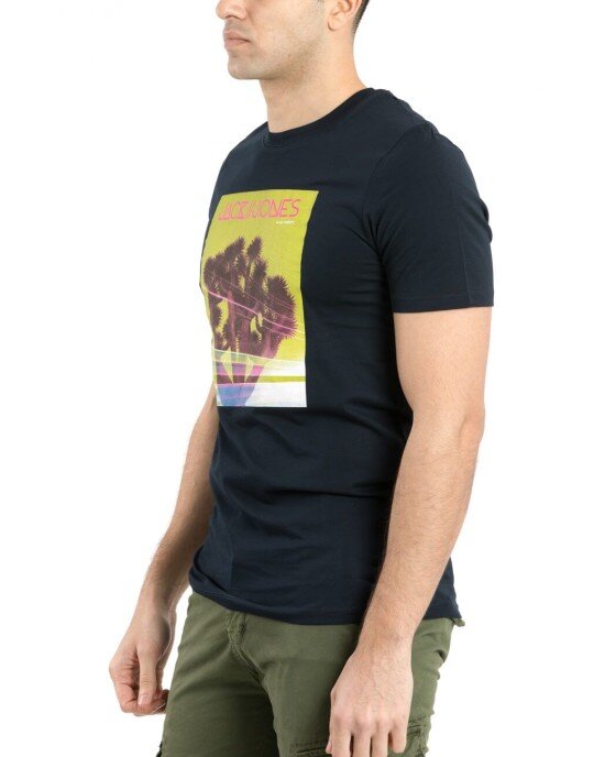 T-shirt Jack n Jones μπλε T-shirt Jack n Jones μπλε
