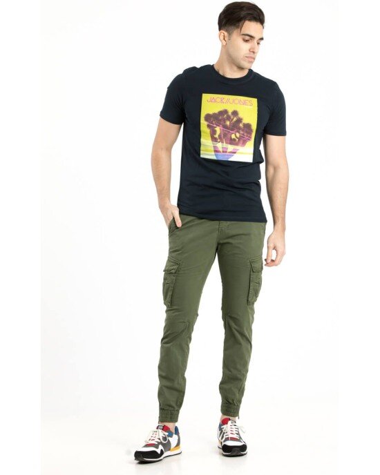 T-shirt Jack n Jones μπλε T-shirt Jack n Jones μπλε