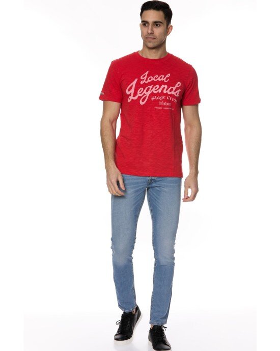 T-shirt SUPERDRY κόκκινο T-shirt SUPERDRY κόκκινο