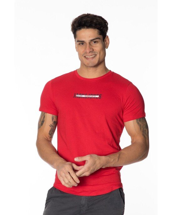 T-shirt Jack n Jones κόκκινο T-shirt Jack n Jones κόκκινο