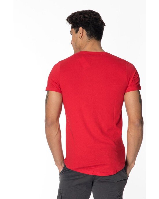T-shirt Jack n Jones κόκκινο T-shirt Jack n Jones κόκκινο