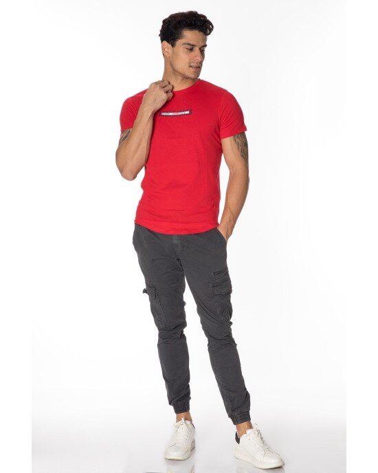 T-shirt Jack n Jones κόκκινο T-shirt Jack n Jones κόκκινο