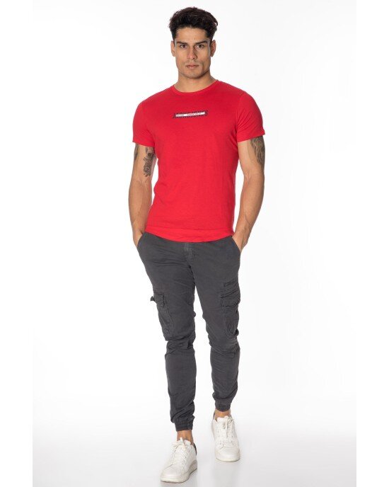 T-shirt Jack n Jones κόκκινο T-shirt Jack n Jones κόκκινο