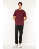 T-shirt Calvin Klein μπορντό ΚΟΝΤΟΜΑΝΙΚΕΣ