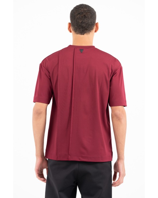 T-shirt Vittorio μπορντό ΚΟΝΤΟΜΑΝΙΚΕΣ