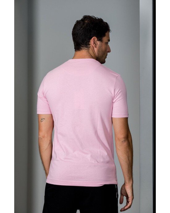 T-Shirt Henry ροζ T-Shirt Henry ροζ
