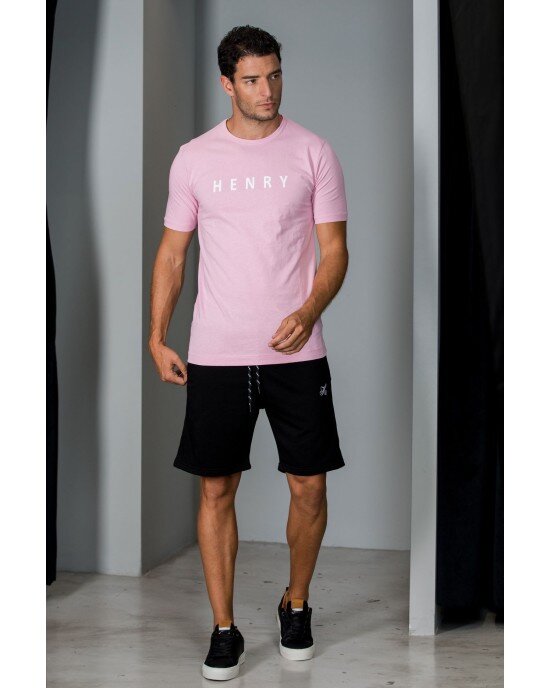 T-Shirt Henry ροζ T-Shirt Henry ροζ