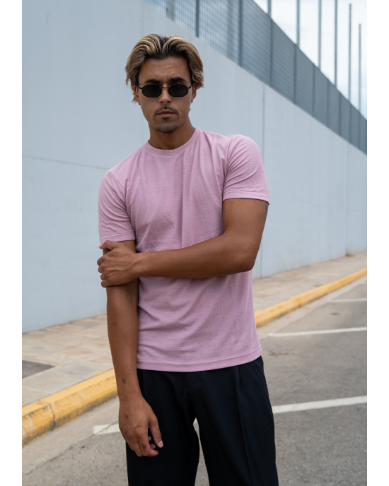 T-shirt Vittorio ροζ ΚΟΝΤΟΜΑΝΙΚΕΣ