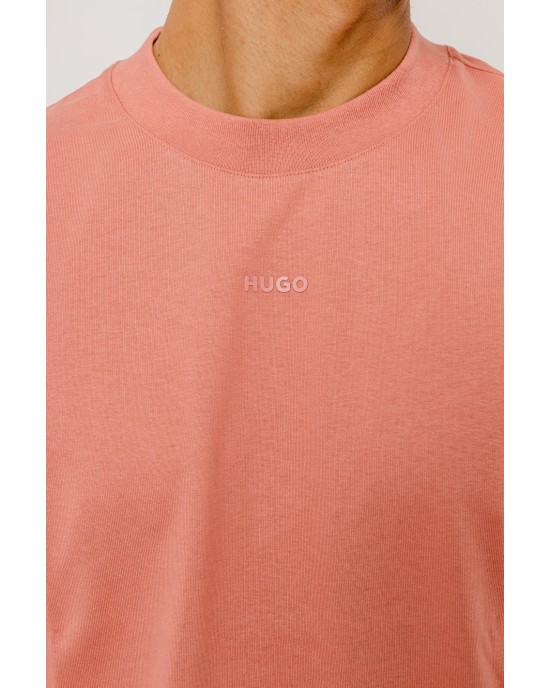 T-Shirt Hugo ροζ ΚΟΝΤΟΜΑΝΙΚΕΣ