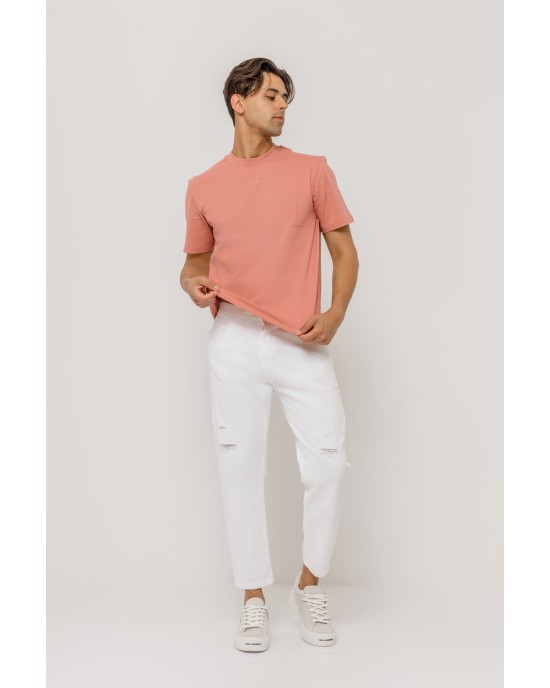 T-Shirt Hugo ροζ ΚΟΝΤΟΜΑΝΙΚΕΣ