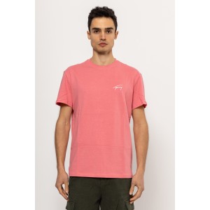T-shirt Tommy Jeans ροζ T-shirt Tommy Jeans ροζ