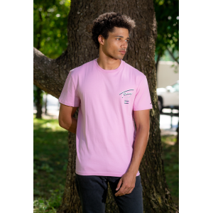 T-shirt Tommy Jeans ροζ T-shirt Tommy Jeans ροζ