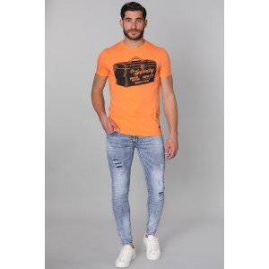 T-shirt SUPERDRY πορτοκαλί