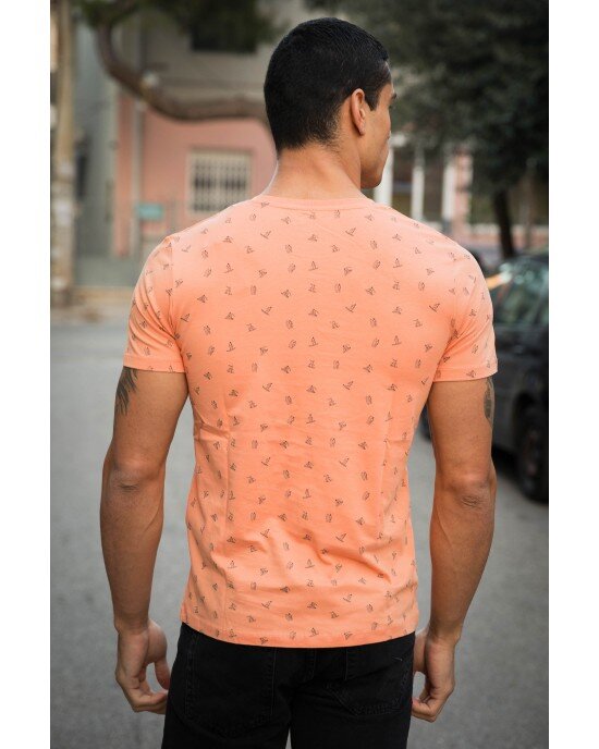 T-shirt Jack n Jones Πορτοκαλί T-shirt Jack n Jones Πορτοκαλί