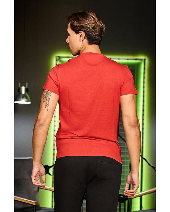 T-shirt Tommy Jeans πορτοκαλί ΚΟΝΤΟΜΑΝΙΚΕΣ