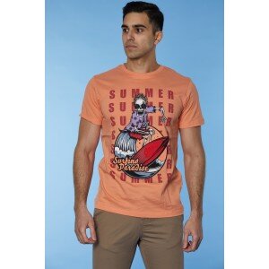 T-shirt Jack n Jones πορτοκαλί