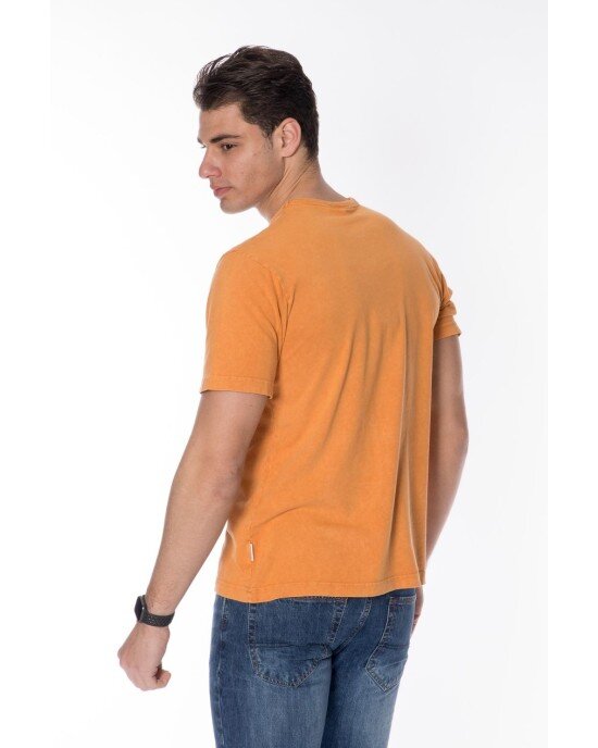 T-shirt Franklin Marshall Πορτοκαλί T-shirt Franklin Marshall Πορτοκαλί