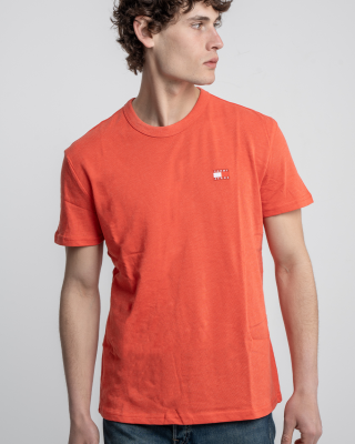 T-shirt Tommy Jeans πορτοκαλί