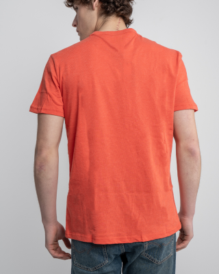 T-shirt Tommy Jeans πορτοκαλί