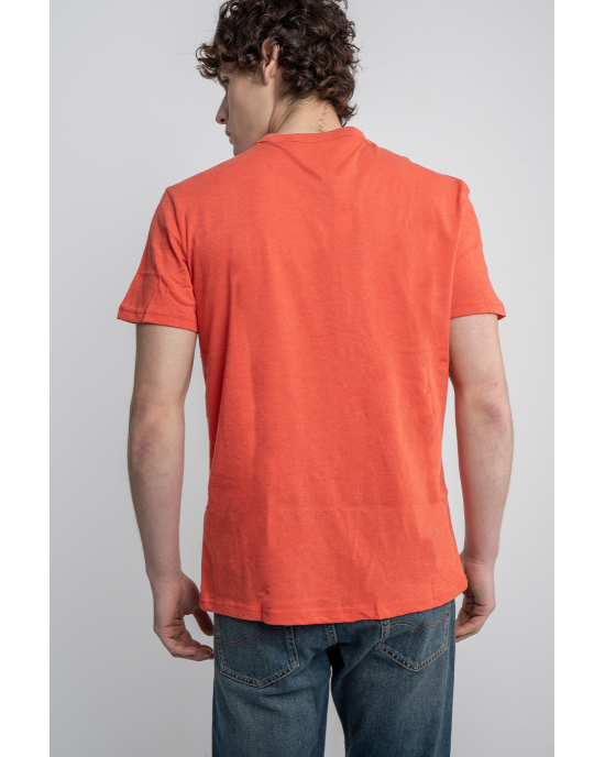 T-shirt Tommy Jeans πορτοκαλί ΚΟΝΤΟΜΑΝΙΚΕΣ