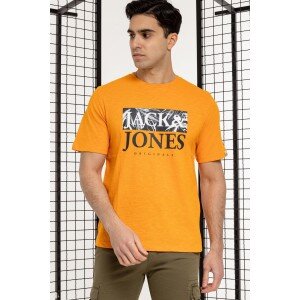T-shirt Jack n Jones πορτοκαλί