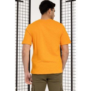 T-shirt Jack n Jones πορτοκαλί