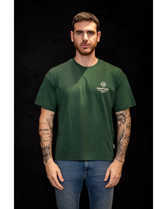 T-shirt Jack n Jones πράσινη ΚΟΝΤΟΜΑΝΙΚΕΣ