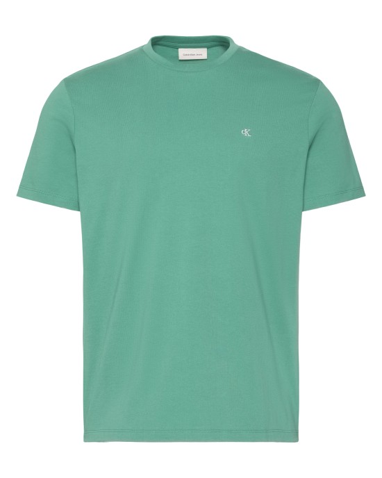 T-shirt Calvin Klein πράσινο ΚΟΝΤΟΜΑΝΙΚΕΣ