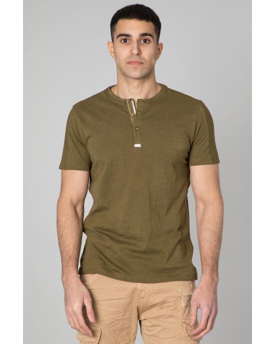 T-shirt Frank Taylor χακί T-shirt Frank Taylor χακί