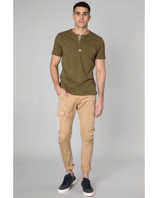T-shirt Frank Taylor χακί T-shirt Frank Taylor χακί