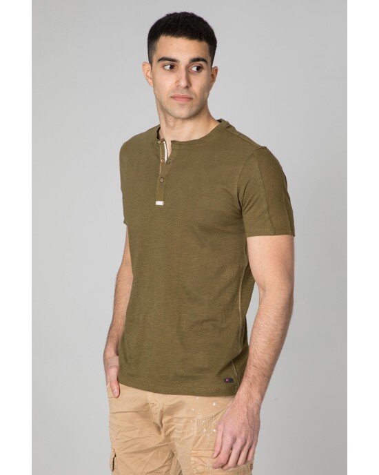 T-shirt Frank Taylor χακί T-shirt Frank Taylor χακί