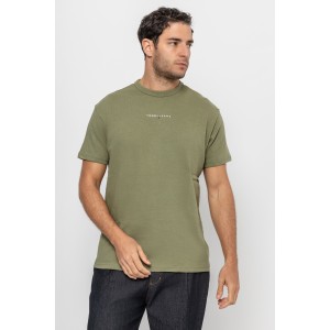 T-shirt Tommy Jeans χακί