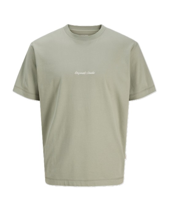 T-shirt Jack n Jones Plus Size χακί ΚΟΝΤΟΜΑΝΙΚΕΣ