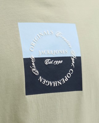 T-shirt Jack n Jones χακί
