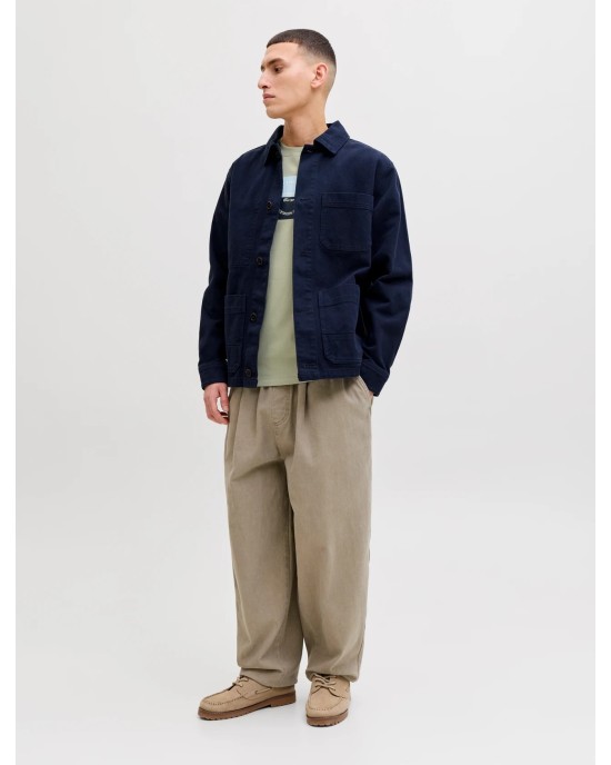 T-shirt Jack n Jones χακί ΚΟΝΤΟΜΑΝΙΚΕΣ