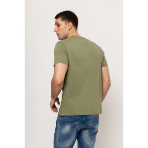 T-shirt Tommy Jeans χακί T-shirt Tommy Jeans χακί