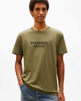 T-shirt Tommy Jeans χακί