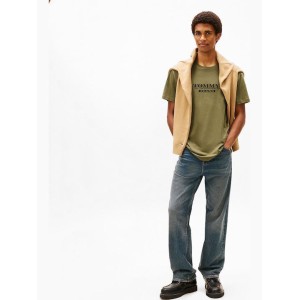 T-shirt Tommy Jeans χακί