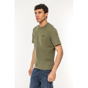 T-Shirt Boss χακί