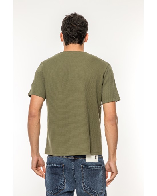 T-Shirt Boss χακί ΚΟΝΤΟΜΑΝΙΚΕΣ