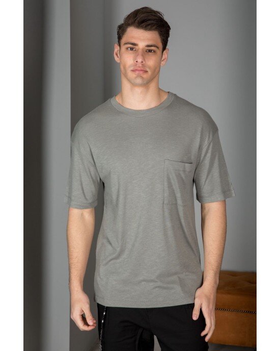 T-shirt Vittorio Χακί T-shirt Vittorio Χακί