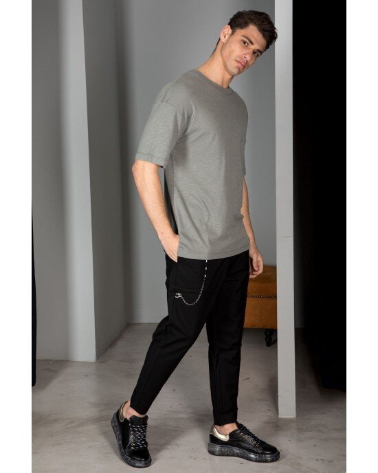 T-shirt Vittorio Χακί T-shirt Vittorio Χακί