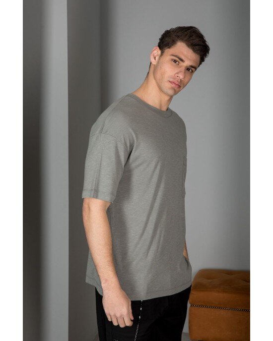 T-shirt Vittorio Χακί T-shirt Vittorio Χακί