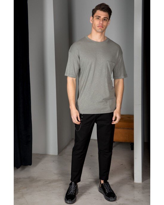 T-shirt Vittorio Χακί T-shirt Vittorio Χακί