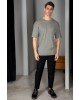 T-shirt Vittorio Χακί T-shirt Vittorio Χακί
