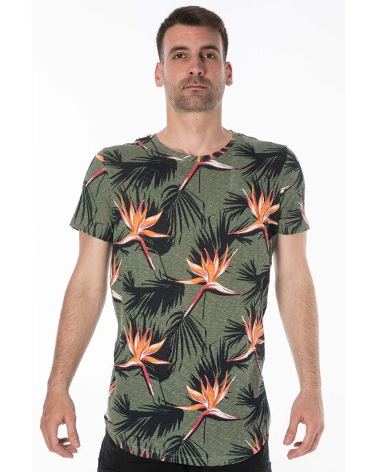 T-shirt Jack n Jones χακί T-shirt Jack n Jones χακί