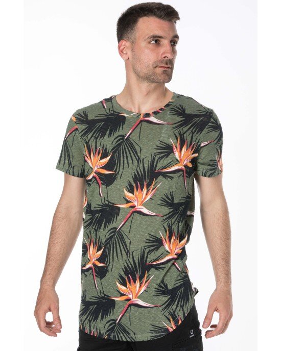 T-shirt Jack n Jones χακί T-shirt Jack n Jones χακί