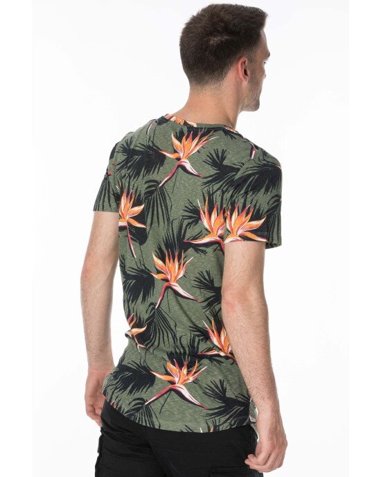 T-shirt Jack n Jones χακί T-shirt Jack n Jones χακί