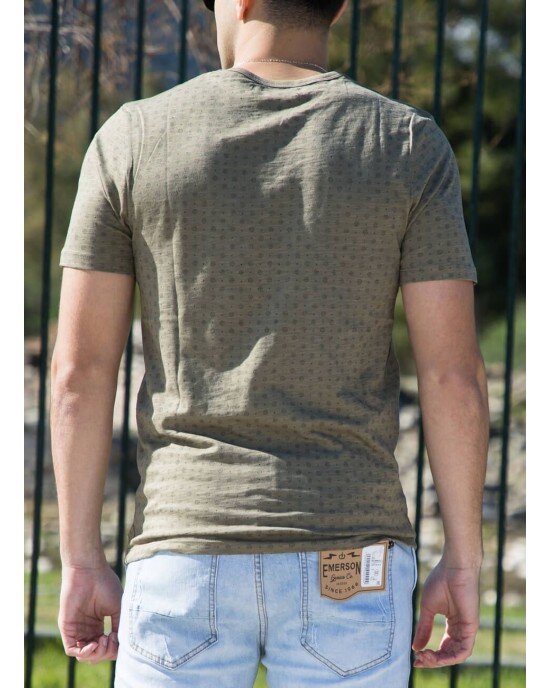 T-shirt Jack n Jones χακί T-shirt Jack n Jones χακί