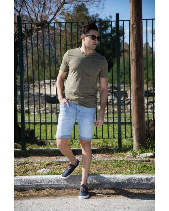 T-shirt Jack n Jones χακί T-shirt Jack n Jones χακί